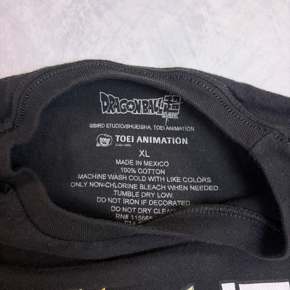 Dragon Ball Super Goku Graphic T-Shirt Mens XL Black Anime Short Sleeve Tee - Picture 4 of 6